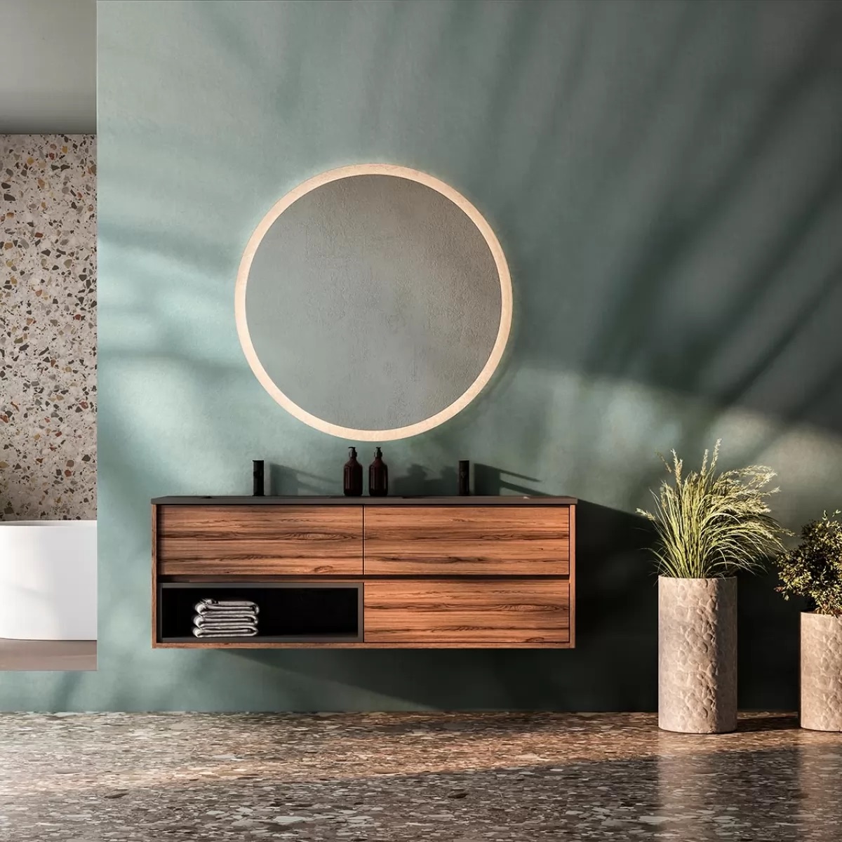 Colore del bagno: come scegliere la tonalità di pareti e pavimenti